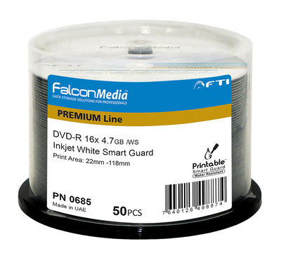 FTI DVD-R 'SmartGuard' 4.7GB, weiss Inkjet glossy