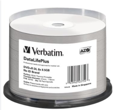 Verbatim DVD+R DL 8.5GB, 8X, weiss Thermo